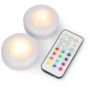 LED RGBW Lamp Set with Remote BambuLab KC007 — 16 Colors, 62.2×27.6 mm, 2 pcs