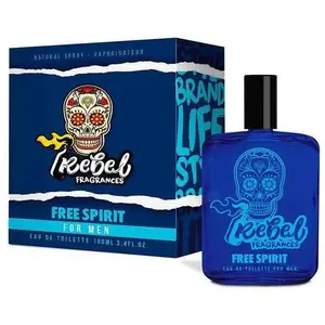 Eau de Toilette Rebel Free Spirit for Men 100 ml — Rebel brand, 100 ml bottle