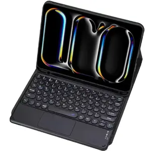 Protective Bluetooth keyboard case with touchpad for iPad Pro 11 (5th gen) — Strado (black)