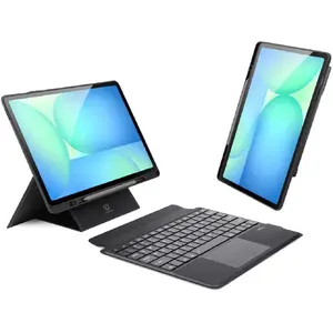 Keyboard case Dux Ducis DK series for Samsung Tab S10 FE+ (Plus) with backlit keyboard — black