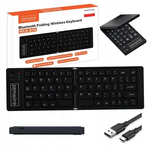 zenwire Foldable Mini Wireless Bluetooth Keyboard for Tablet Phone with USB-C