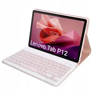 Keyboard case Strado for Lenovo Tab P12 TB-370 — Bluetooth, pink
