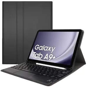 Keyboard case with Bluetooth touchpad for Samsung Galaxy Tab A9 Plus by Strado (black)