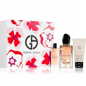 Подарочный набор парфюма и лосьона, Alkotest — GIORGIO ARMANI Si Intense EDP 100 мл + лосьон 50 мл + EDP 15 мл