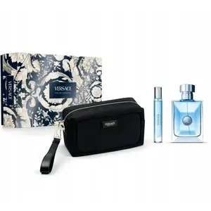 Versace Pour Homme EDT set — 100 ml Eau de Toilette + 10 ml travel EDT + cosmetics bag