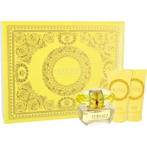 Dāvanu komplekts VERSACE Yellow Diamond sievietēm — tualetes ūdens 50 ml, ķermeņa balzams 50 ml, dušas želeja 50 ml