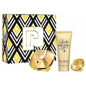 Paco Rabanne Lady Million set (EDP 80 ml, body lotion 100 ml, EDP 5 ml)