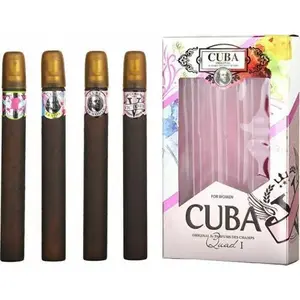 Set of 4 Cuba Original women’s EDP sprays — I Heartbreaker 35 ml, La Vida 35 ml, Victory 35 ml, Vip Women 35 ml