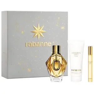 Gift set Paco Rabanne Million Gold – Eau de Parfum 90 ml, Body Lotion 100 ml, Eau de Parfum 10 ml