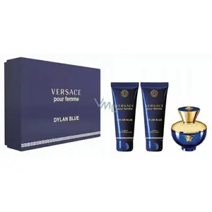 Komplekts VERSACE Dylan Blue Pour Femme — parfīma ūdens 50 ml + dušas želeja 50 ml + ķermeņa losjons 50 ml