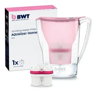 Фильтр-кувшин BWT AQUAlizer Home — 2.7 л, розовый/прозрачный, 1 картридж