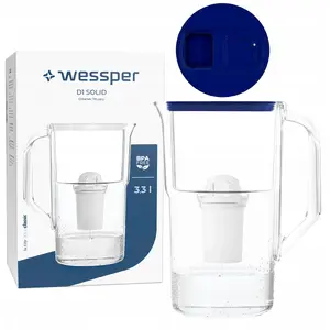 Фильтрующий кувшин wessper D1 SOLID FutureFlow (WES204-FF-NB) — настольный фильтрующий графин