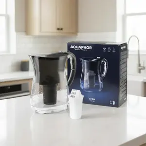 Фильтр-кувшин Aquaphor Lyon 3,8 л черный с картриджем A5
