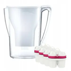 Water filter jug BWT Aqualizer Home 2.7L White manual with 4 magnesium cartridges