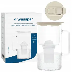 Фильтрующий кувшин wessper D4 BOROSILICATE MINI futureflow™ Aquaclassic (WES209-FF-BG)