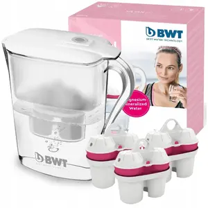 Water filter jug BWT Siljan 3.3 L white with 3 magnesium filter cartridges