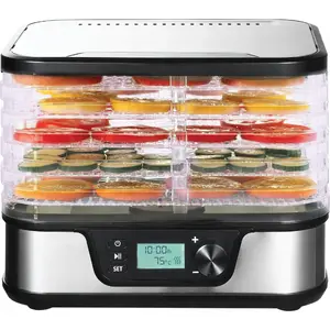 Food Dehydrator LTC metal 5 trays with display 380W — for mushrooms, vegetables, fruits, meat