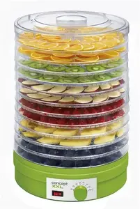 Food dehydrator Concept Solution SO1025, green, 245 W, top 35°C / bottom 70°C