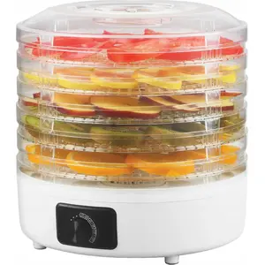Food dehydrator LTC LXSR003 — round design with 5 trays for drying mushrooms, vegetables, fruits, meat