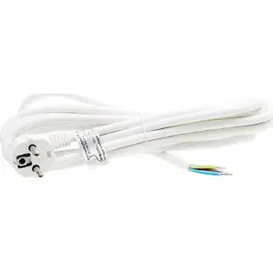 Подключающий кабель с вилкой Rum-Lux PP/3-10m 3x1,0 мм² белый