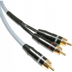 Subwoofer cable Melodika MDSWY120G — Y RCA to 2×RCA, 12 m, gunmetal