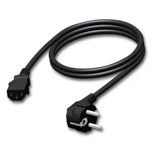 Power cable Procab CAB490/1.5, 1.5 m, Power plug type E+F to IEC C13, Black