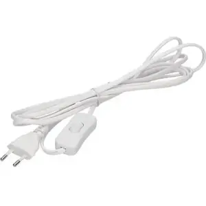 Power lead with switch ORNO OR-AE-1394/W — Euro plug, 3 m, white