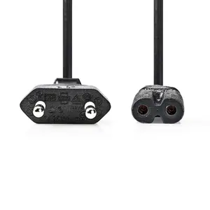 Сетевой кабель Nedis CEGL11940BK100 10 м, CEE7/17 — штекер Type C, H05VV-F, 250 В 16 А (чёрный)