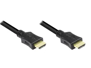 HDMI cable Alcasa 4514-007 — 0.75 m, HDMI Type A male-to-male, gold-plated contacts, black