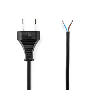 Сетевой кабель Nedis CEGL11700BK30 — 3 м, H03VVH2-F, вилка типа C, чёрный