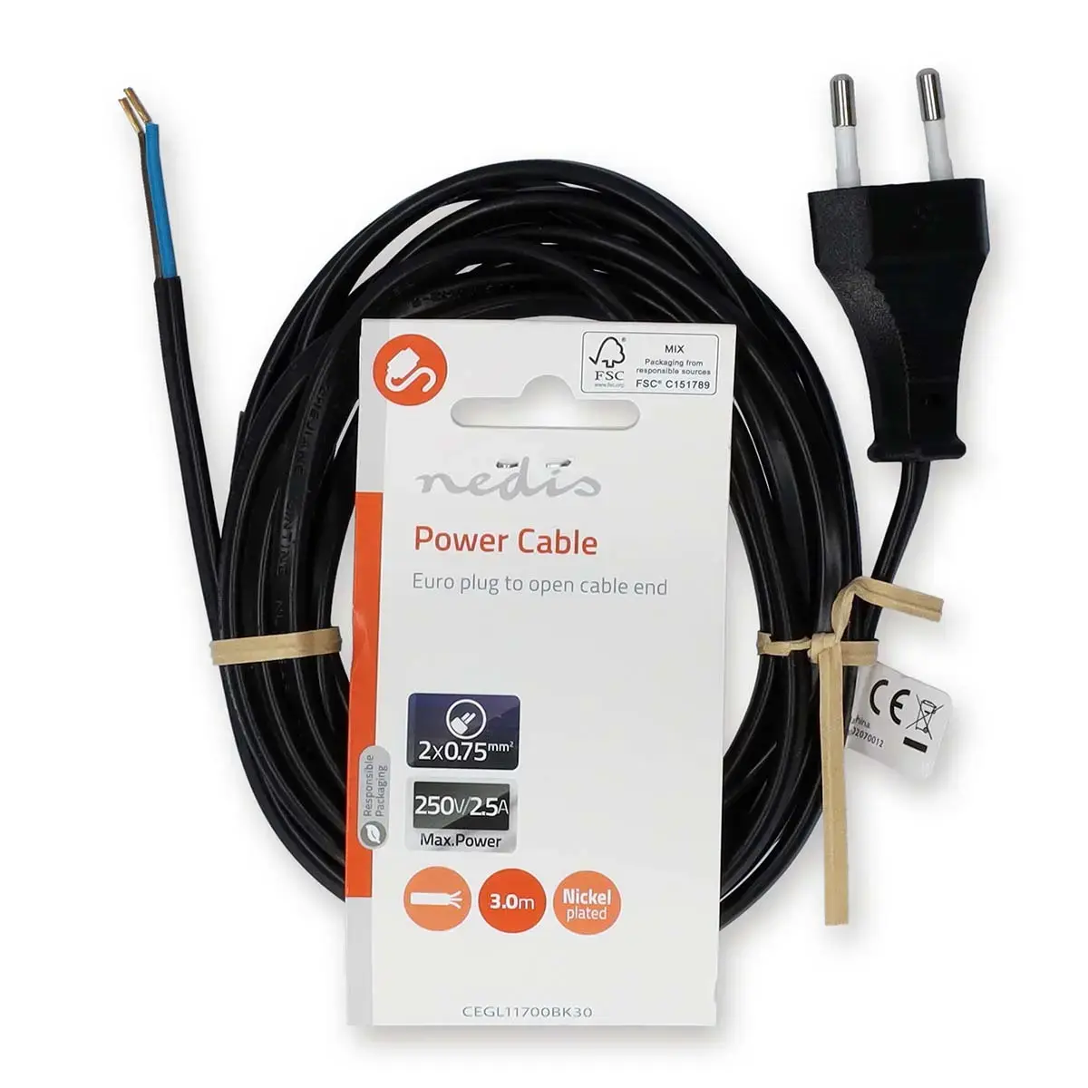 Сетевой кабель Nedis CEGL11700BK30 — 3 м Photo 3