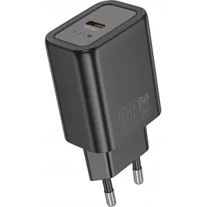 HOCO wall charger USB-A + USB-C PD QC3.0 3A 30W N63 black