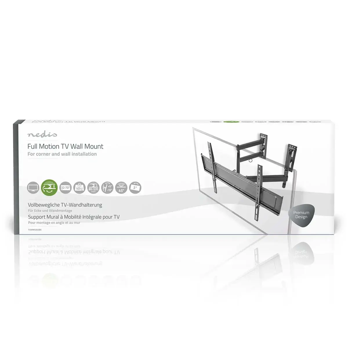 Nedis TVWM5350BK wall monitor mount 32–70" Photo 6
