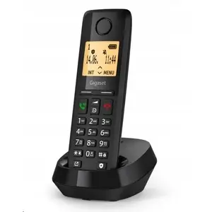 Bezvadu tālrunis Gigaset Pure 300 Black – DECT klausule, pamata telefona funkcijas