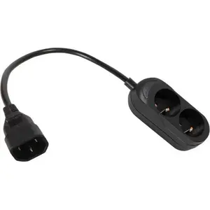 Удлинитель для ИБП Jonex PS-PCU 270 2 розетки с/без заземления 0,3 м с вилкой IEC C14