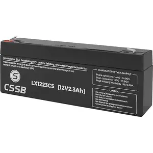 Аккумулятор свинцово‑кислотный CSSB LX1223CS 12В 2.3А·ч