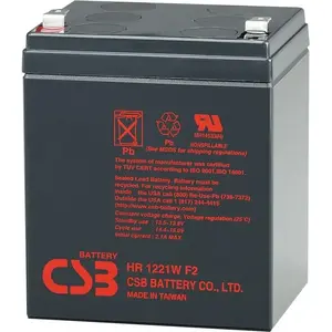 Перезаряжаемый свинцово‑кислотный аккумулятор CSB 12 В 5 А·ч (BAT-CSB-12V-5Ah)