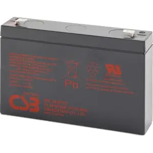 Герм. свинцово-кислотный аккумулятор CSB 6В 9Ач HRL634WF2 — перезаряжаемый VRLA 6В 9Ач