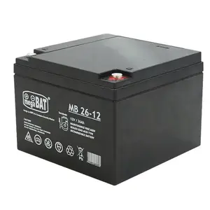 Sealed Lead Acid (VRLA) battery MPL Power MB 26-12 — 12 V, 26 Ah, 7.7 kg, 175×125 mm
