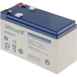 Sealed Lead-Acid Battery ULTRACELL 12V/9AH-UL — 12 V, 9 Ah Capacity, Rechargeable