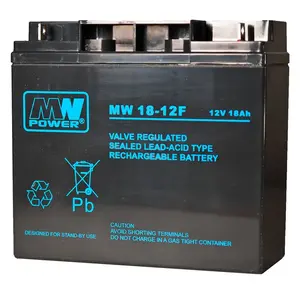 Sealed Lead Acid (VRLA) UPS battery MPL Power MW 18-12, 12 V, 18 Ah, 5.7 kg, 181×167 mm