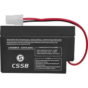 Герметичный гелевый аккумулятор CSSB LX1208CS 12 В 0,8 А·ч