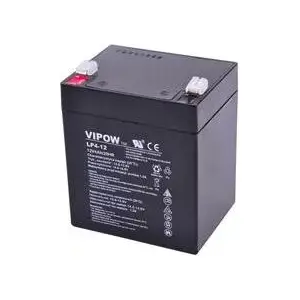 VIPOW svina-skābes akumulators 12V 4Ah BAT0210 — hermētisks, uzlādējams