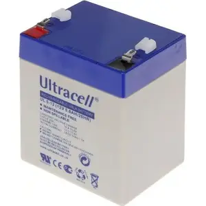Sealed Lead Acid Battery ULTRACELL 12V/5AH-UL — 12V 5Ah rechargeable battery (sealed)