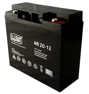 UPS battery MPL Power MegaBat MB 20-12 — Sealed Lead Acid (VRLA), 12 V, 20 Ah, 5.8 kg, 76×167 mm