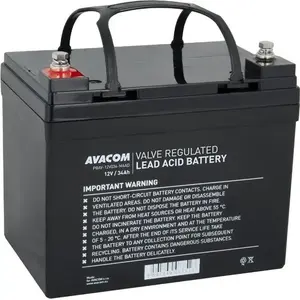 Sealed Lead-Acid Deep Cycle Battery AVACOM 12V 34Ah PBAV-12V034-M6AD