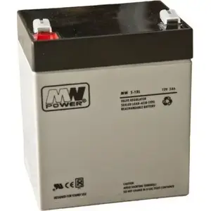 Sealed Lead-Acid Battery MPL Power MWS 5-12 12V 5Ah – Rechargeable UPS/Standby Power