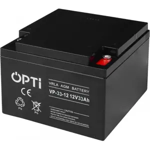 Sealed AGM Rechargeable Battery Opti 12V 33Ah (OPTI 6AKUV033AG)
