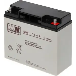 Sealed Lead-Acid Battery mw power 12V 18Ah (model 12V/18AH-MWL)