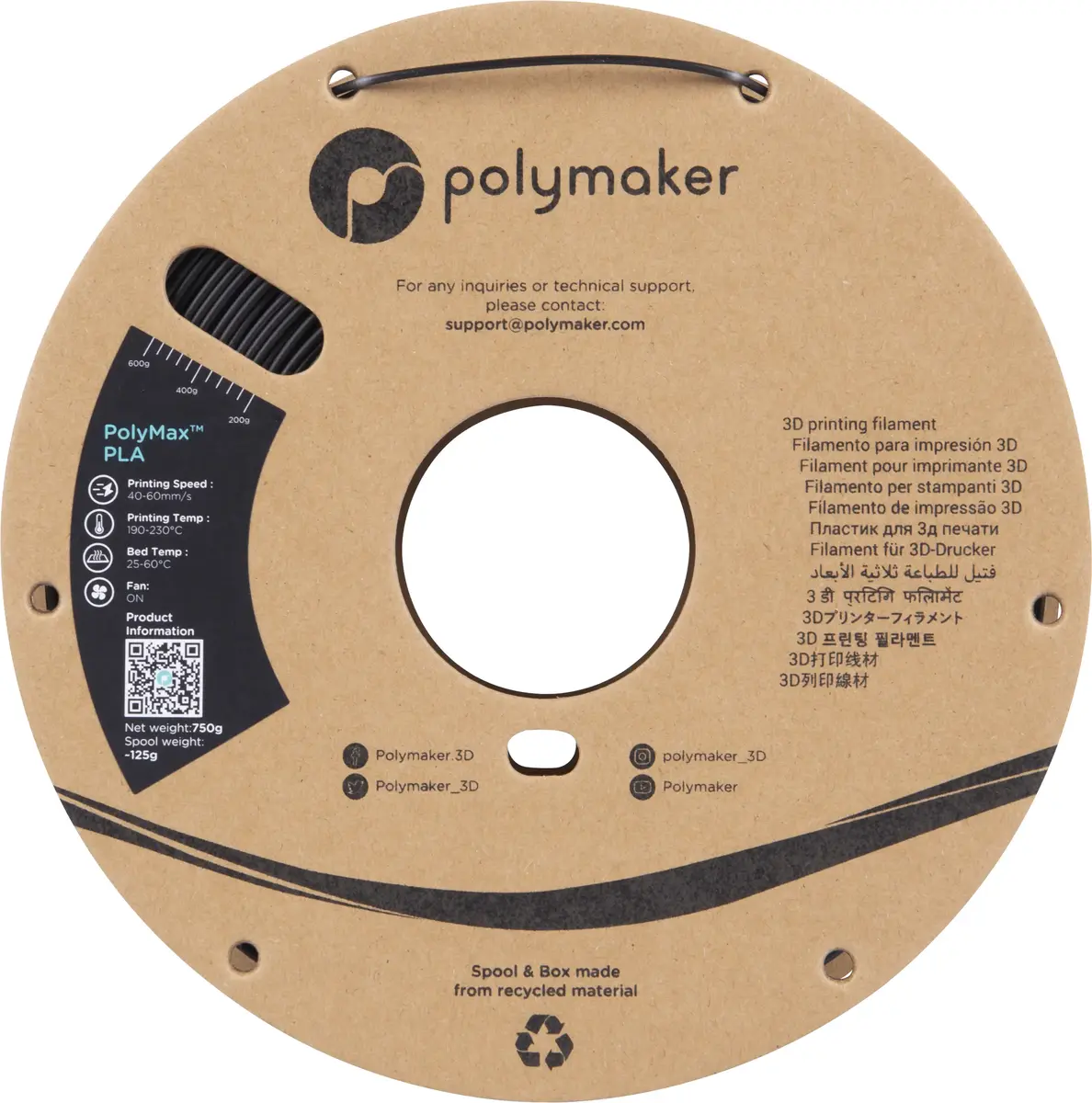 Poly Polymaker PA06001 PLA 1,75 мм 750 г Photo 2